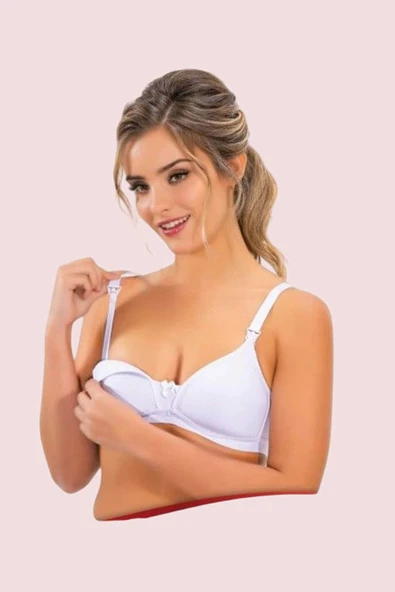 Liza Emzirme Sütyeni Penye Pamuklu Lohusa Emzirme Sütyeni - 3