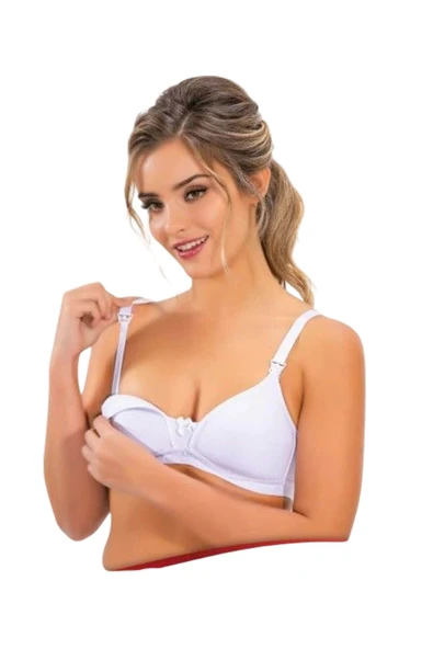 Liza Emzirme Sütyeni Penye Pamuklu Lohusa Emzirme Sütyeni - 5