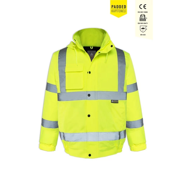 Hi-vis Olympus Essential Bomber Lined Mont