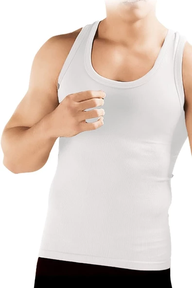 Erkek Korse Atlet Göbek Toparlayıcı Vücut Şekillendirici 1 Beden - 4