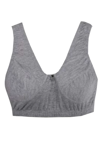 6lı Kadın Geniş Askılı Penye Anne Yarım Atlet Pamuklu Sütyen - 4