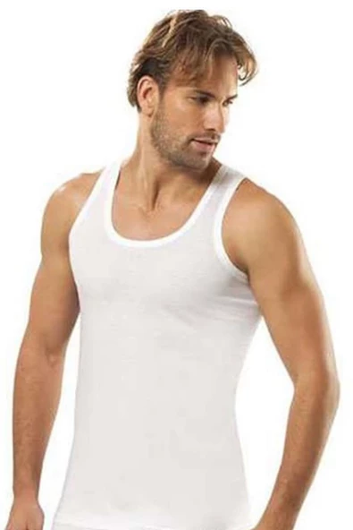 Tutku İç Giyim Erkek Pamuk Klasik Askılı Penye Atlet 6 Lı Paket - 2