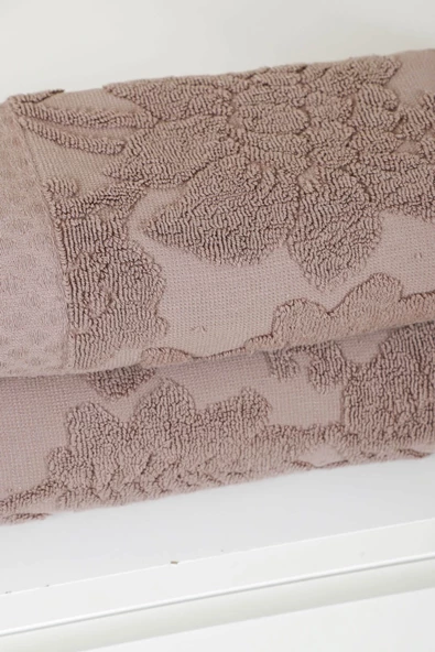 Mira Home Jakarlı Saçaklı Banyo Havlu Takımı Soft Pamuklu Maria Grace - 10