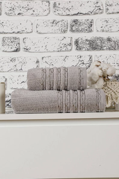 Mira Home Banyo Havlu Seti 2 li Banyo Havlu Takımı Soft Pamuklu Great - 5