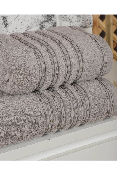 Mira Home Banyo Havlu Seti 2 li Banyo Havlu Takımı Soft Pamuklu Great - 6