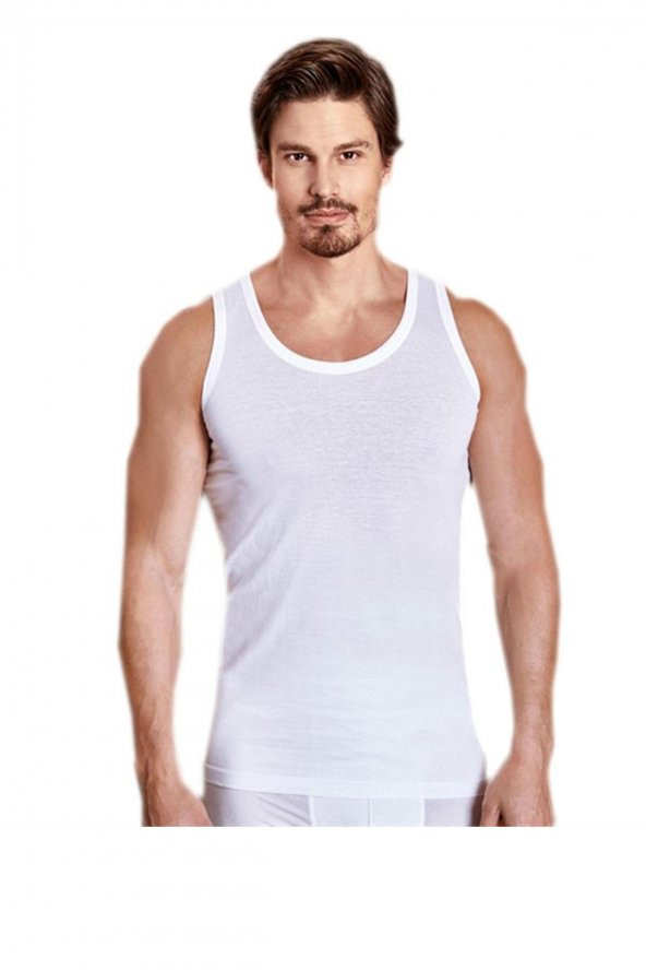 Berrak İç Giyim Askılı Pamuklu Erkek Penye Atlet 6 Lı Paket