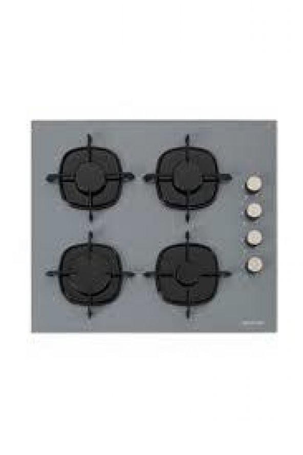 Silverline Gri Cam Ankastre Set 3481 Flam Davlumbaz - CS5335S01 Ocak - BO65E4S01 Gri Fırın - Resim 4