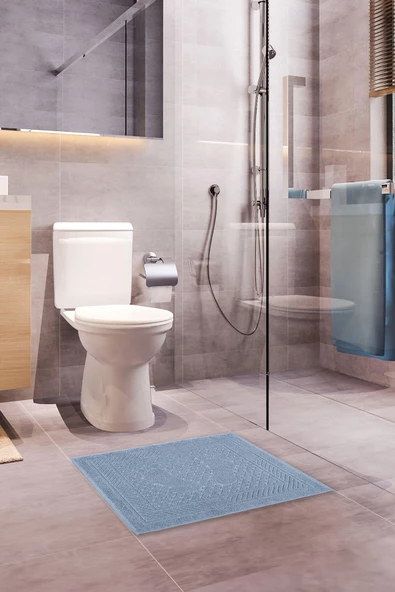 Mira Home Ayak İzli Banyo Havlusu % 100 Pamuk Yumuşak Ayak Havlusu 50x70 Cm - 2