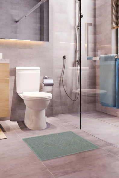 Mira Home Ayak İzli Banyo Havlusu % 100 Pamuk Yumuşak Ayak Havlusu 50x70 Cm - 7