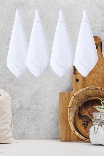 4 lü Mutfak Kurulama Havlusu Bezi 30X30 Cm - 7