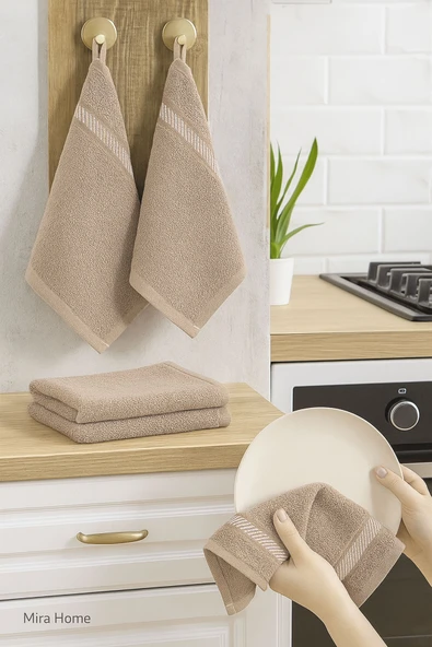 4 lü Mutfak Kurulama Havlusu Bezi 30X30 Cm - 2