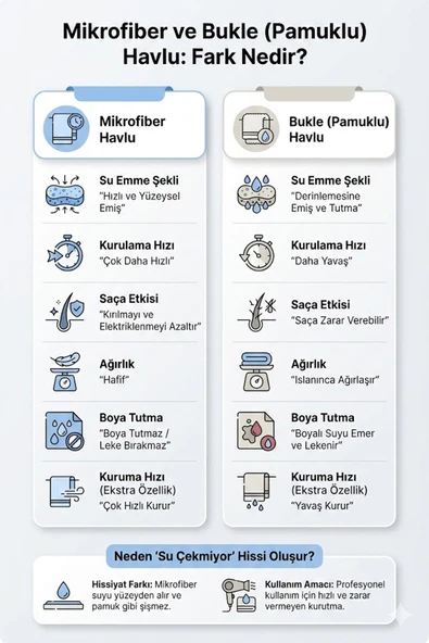 Mikrofiber Boya Tutmayan Kuaför Saç Havlusu 50x90 Cm - Resim 12