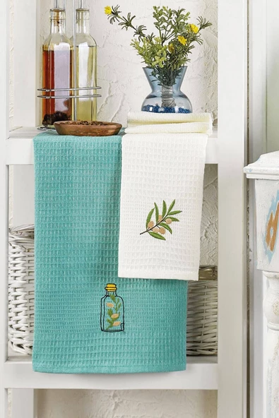 6 Parça Mutfak Kurulama Bezi 30 X 50 Cm Mint - 5