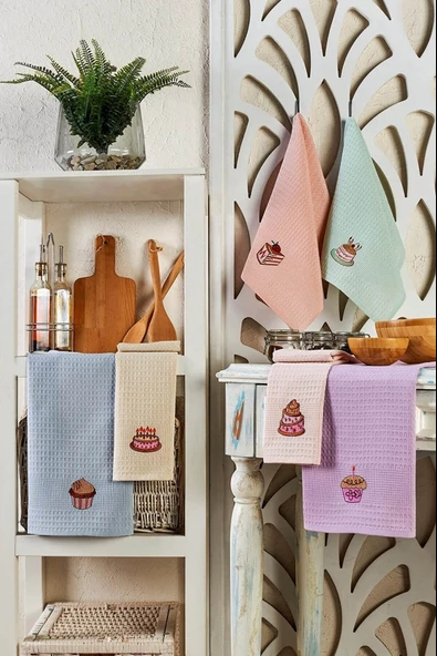 6 Parça Mutfak Kurulama Bezi 30 X 50 Cm Cake - 3