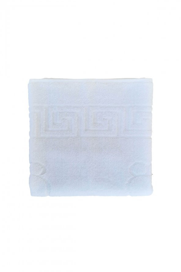 6 lı Ayak İzli Banyo Paspas Pamuklu Ayak Havlusu 50x70 Cm - 6