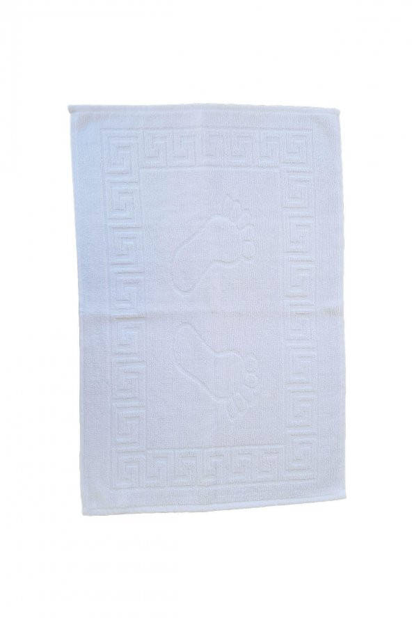 6 lı Ayak İzli Banyo Paspas Pamuklu Ayak Havlusu 50x70 Cm - 8