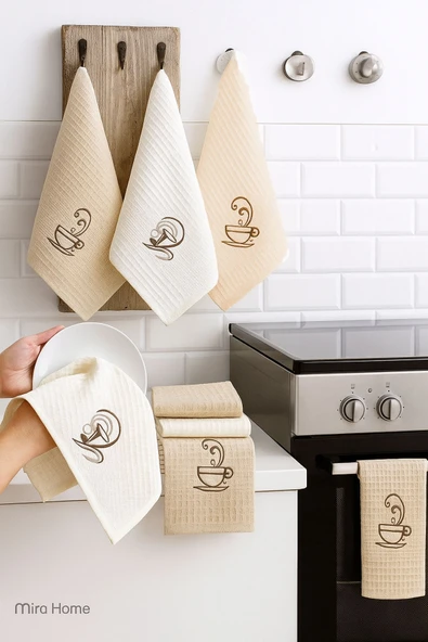 6 Parça Mutfak Kurulama Bezi 30 X 50 Cm Coffe - 2