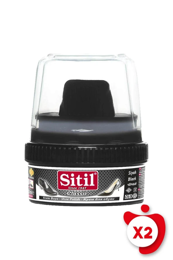 Sitil Classic Krem Boya Siyah 175 ml 2 Adet