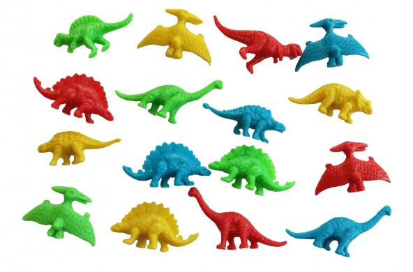 20 Adet 4 Farklı Renk Dinazor Seti Plastik Dinozor Oyuncak
