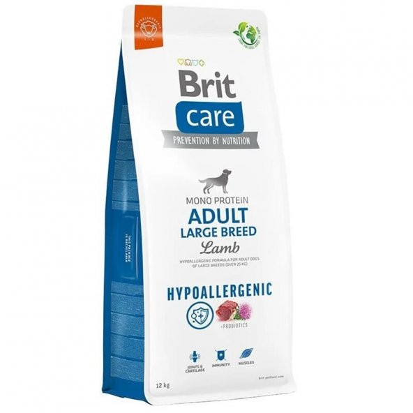 Brit Care Hypo Allergenic Büyük Irk Kuzulu Yetişkin Köpek Maması 12 Kg