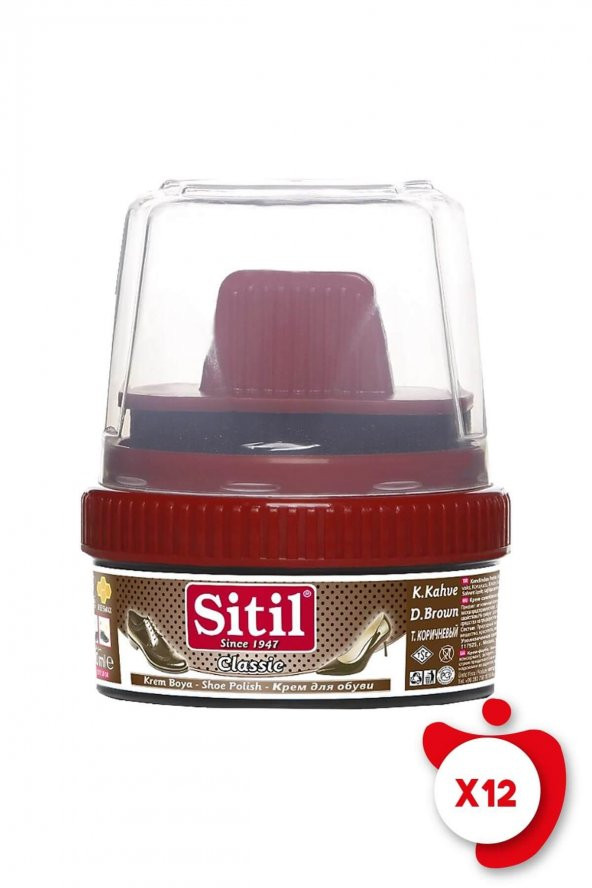 Sitil Classic Krem Boya Koyu Kahverengi 175 ml 12 Adet