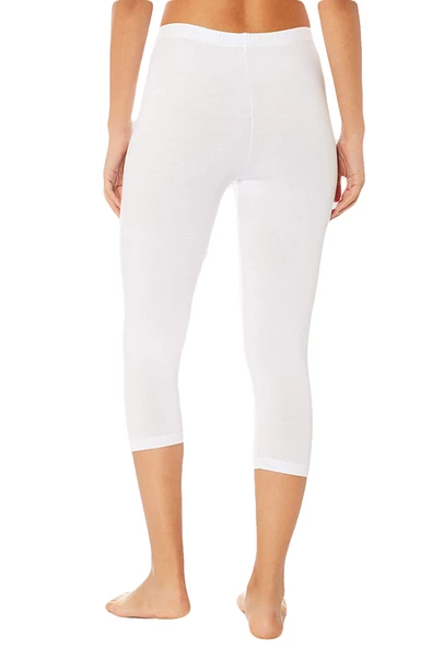 Kota Kadın 4005 Düz Desensiz Yüksek Bel Dizaltı Bayan Kapri Tayt - 8