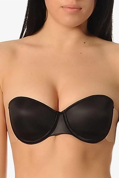 Yeni İnci 8003 Sırtsız Desteksiz Klasik Dekolte Sütyen - 3