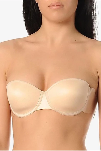 Yeni İnci 8003 Sırtsız Desteksiz Klasik Dekolte Sütyen - 5