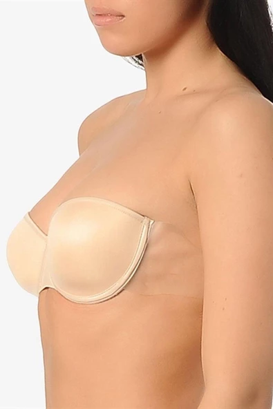 Yeni İnci 8003 Sırtsız Desteksiz Klasik Dekolte Sütyen - 2