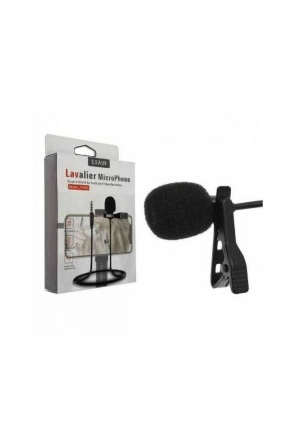 Lavalier Jh-043-a Microphone- 3.5mm Jack Youtuber Yaka Mikrofonu