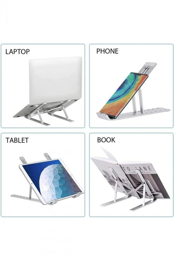 2022 Alüminyum Manyetik Katlanabilir Ayarlı Dizüstü Laptop Standı - Dizüstü Stand-leptop Standı-2022 - 4