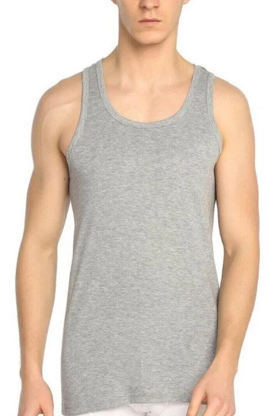 Sedef Yıldızı İç Giyim Pamuklu Erkek Spor Atlet 3lü Paket - 4