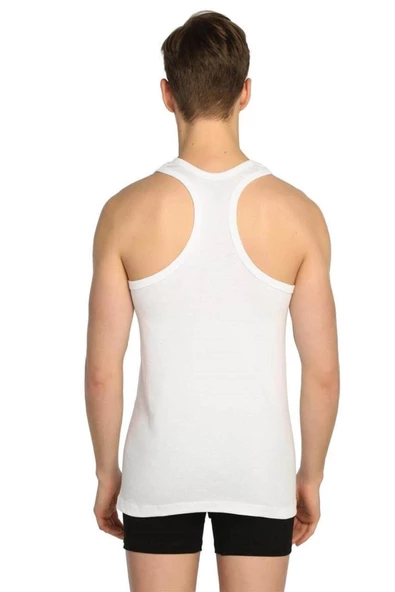 Sedef Yıldızı İç Giyim Pamuklu Erkek Spor Atlet 3lü Paket - 2