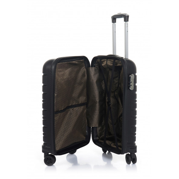 Hotowa Gold PP Valiz 8010 Siyah TSA Kilitli Kabin Boy - 4