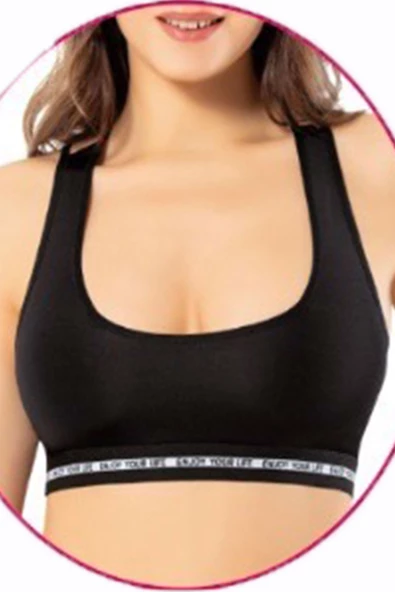 Kadın Sırtı Çapraz İpli Sporcu Büstiyer Enjoy Çıkabilir Pedli - 3