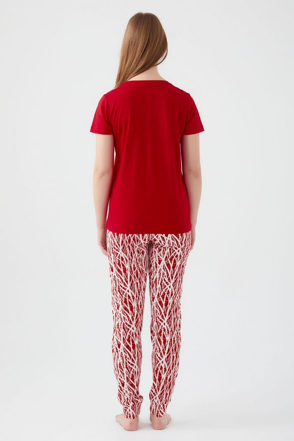 Pierre Cardin 8611 Friday Feelings Kadın Kısa Kol Pijama Takım - 3