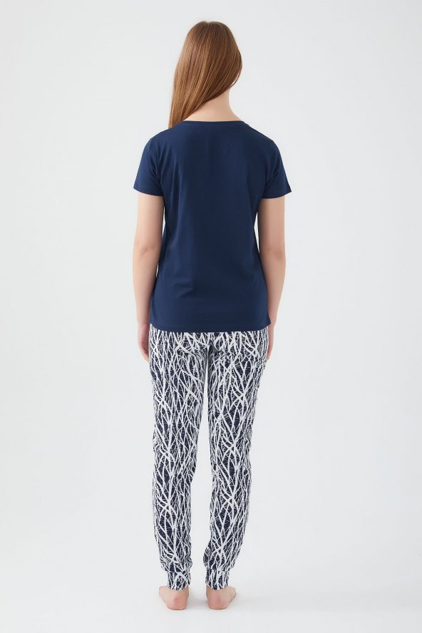 Pierre Cardin 8611 Friday Feelings Kadın Kısa Kol Pijama Takım - 6