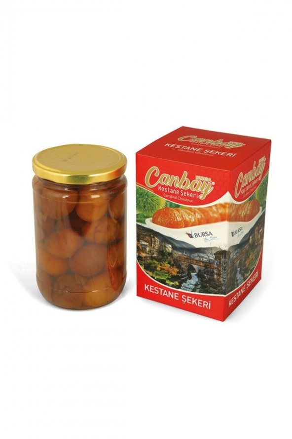 Kestane Şekeri Duble Cam Kavanoz 1000 gr (Brüt)