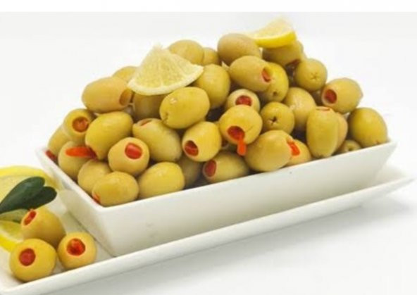 Biber dolgulu yeşil zeytin 900gr