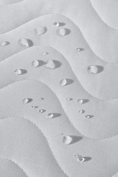 100X200 Sıvı Geçirmez Kapitoneli Tek Kişilik Alez Fitted Pamuklu - 6