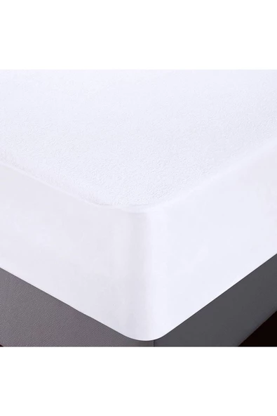 150x200 Cm Çift Kişilik Fitted (Geçmeli) Sıvı Geçirmez Alez Pamuklu Yatak Koruyucu - 5