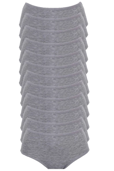 12li Kadın Likralı Bato Külot Yüksekbel Pamuklu Rahat Yumuşak - 3