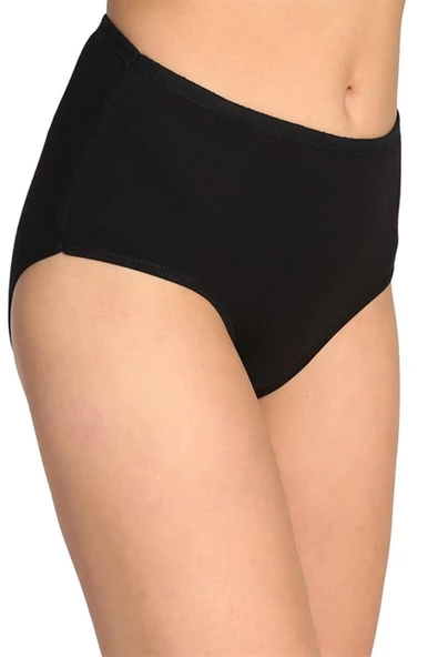 12li Kadın Likralı Bato Külot Yüksekbel Pamuklu Rahat Yumuşak - 8