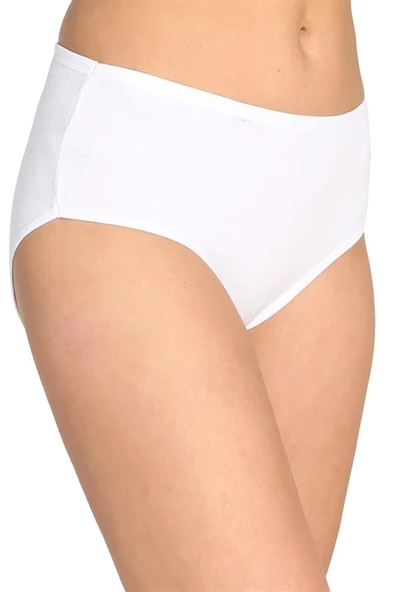 12li Kadın Likralı Bato Külot Yüksekbel Pamuklu Rahat Yumuşak - 11