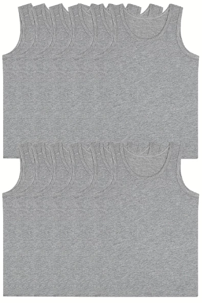 12 li Erkek Penye Klasik Askılı Atlet Ekonomilk %100 Pamuk - 2