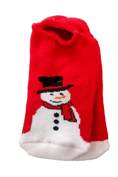 Kadın Erkek Termal Yılbaşı Çorabı Görünmez Kalın Sıcak Hediyelik - 3