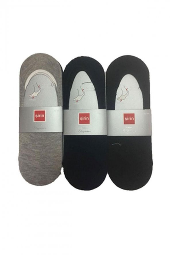 Şirin Erkek Dikişsiz Kaymaz Babet Çorap 6 lı Paket Asorti - 2