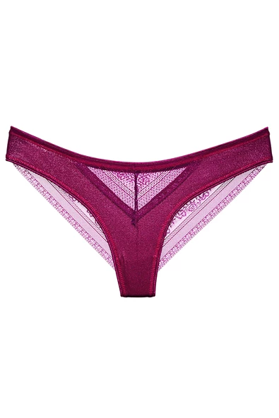 Kadın Önü Sim Baskılı Brazilian Külot Arkası Dantelli İz Yapmaz - 8