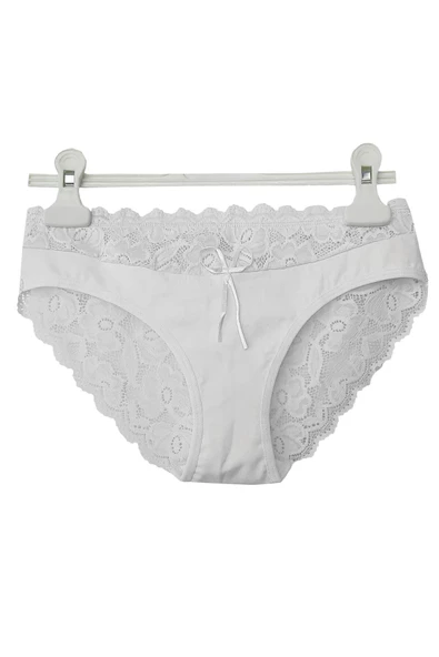 Kadın Dantel Külot Pamuklu Renkli Güpürlü Bikini Yumuşak - 11