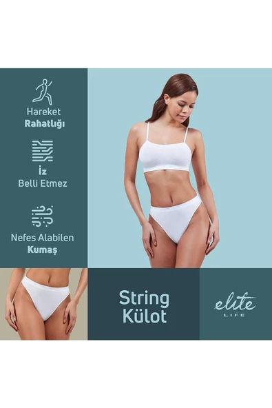 Elite Life 820 Kadın String Tanga Külot Bayan İç Çamaşırı